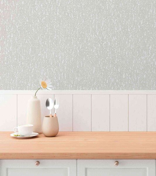 A.S. Création | Vliesová tapeta na zeď Hygge 3 79095-4 | 0,53 x 10,05 m | šedá, krémová, metalická