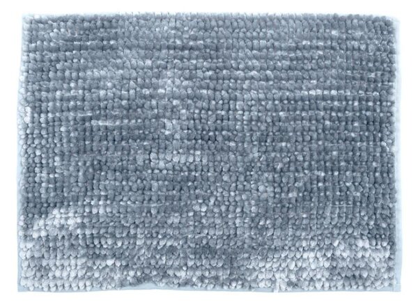 Protiskluzová koupelnová předložka CHENILLE 50x80 cm šedá