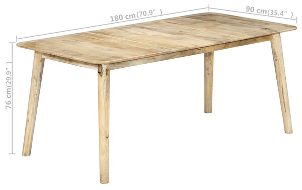Jídelní stůl 180 x 90 x 76 cm masivní mangovníkové dřevo 282720