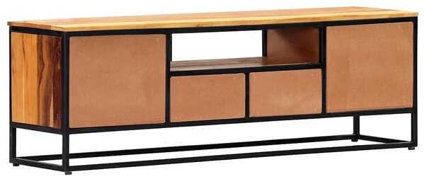 TV stolek 120 x 30 x 40 cm masivní recyklované dřevo a ocel 282726