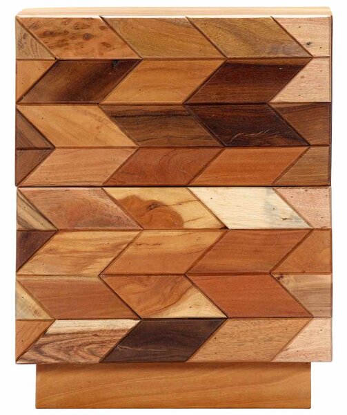 Noční stolek 40 x 30 x 50 cm masivní recyklované dřevo 282731