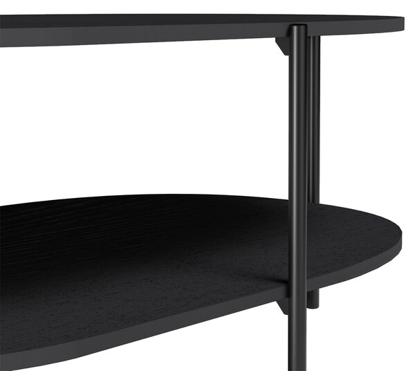 Konferenční stolek MALUMI MM-8 | 90x65 cm | černá