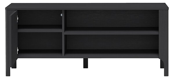 TV stolek MALUMI MM-6 | s policemi | 135 cm | černá