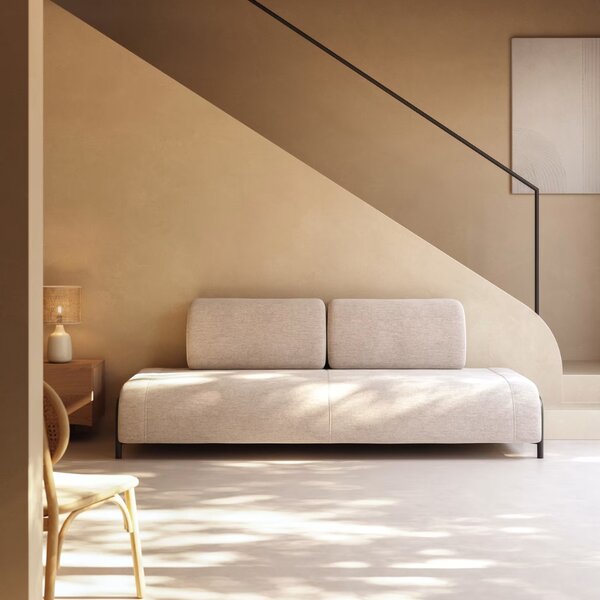 Kave Home Béžovošedá pohovka Compo 232 cm