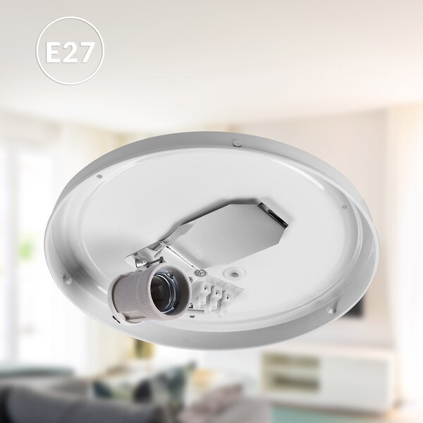 Deuba Stropní lampa Ø30cm - bílá