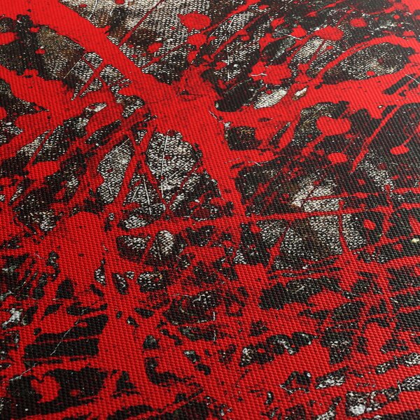 Obraz - Expresivní abstrakce (s hodinami) (90x30 cm)