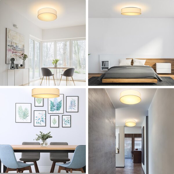 Deuba Stropní lampa Ø30cm - bílá