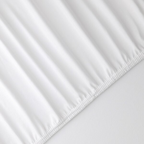 ELASTICKÉ PROSTĚRADLO, žerzej, bílá, 90-100/200-220 cm Florella - Prostěradla