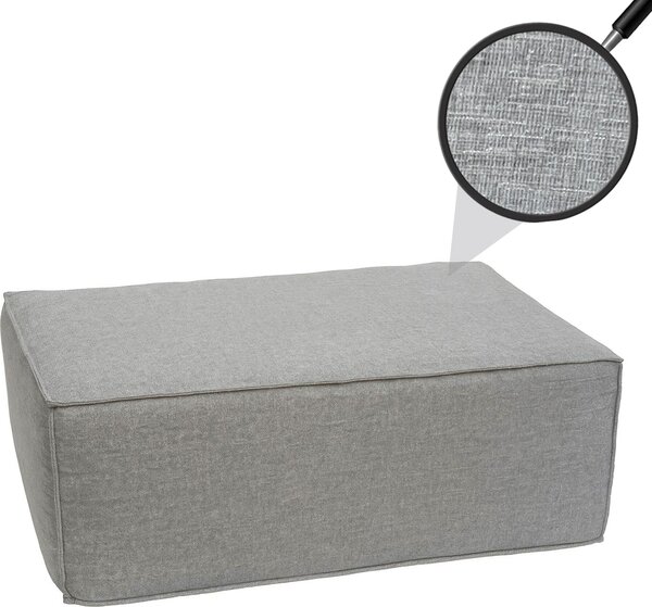 Otoman/písluenství k pohovce HWC-O54, podnoka podnoka chaise longue, látka/textil 300g/m² 38x97x70cm svtle edá