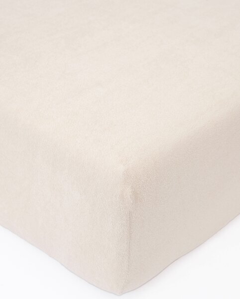 MK Lůžkoviny Froté prostěradlo do postýlky 60 × 120 cm - přírodní