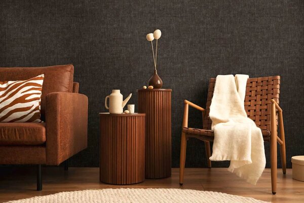 A.S. Création | Vliesová tapeta na zeď COSMO Living 79110-5 | 0,53 x 10,05 m | černá, metalická