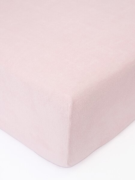 MK Lůžkoviny Froté prostěradlo do postýlky 60 × 120 cm - starorůžová