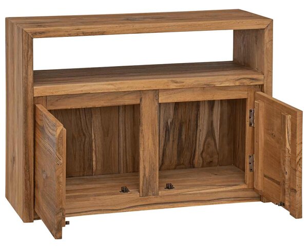 Příborník 80 x 30 x 60 cm masivní teakové dřevo 282847
