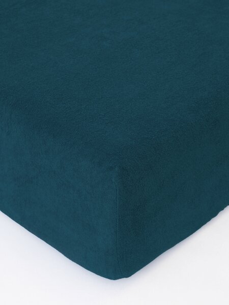 MK Lůžkoviny Froté prostěradlo 140 × 200 cm - petrolejová