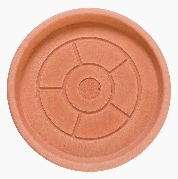 Miska pod květináč PLATO, plast, Ø 22 cm, natur