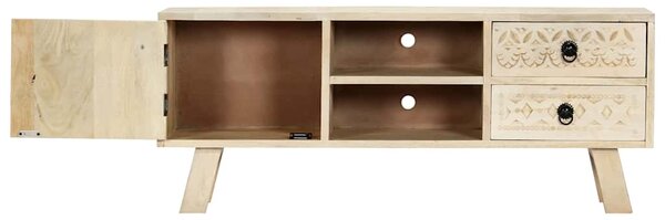 TV stolek 110 x 30 x 44 cm masivní mangovníkové dřevo 282869
