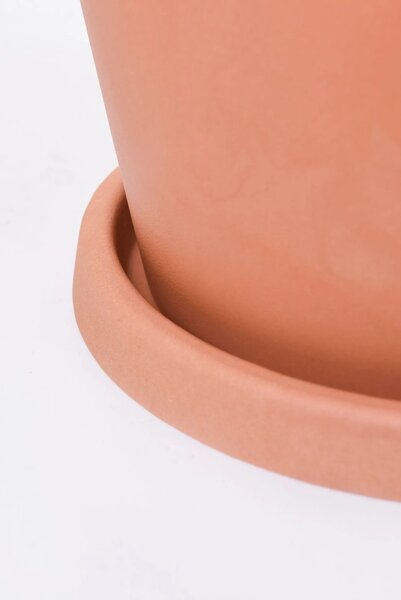 Miska pod květináč PLATO, plast, Ø 22 cm, natur