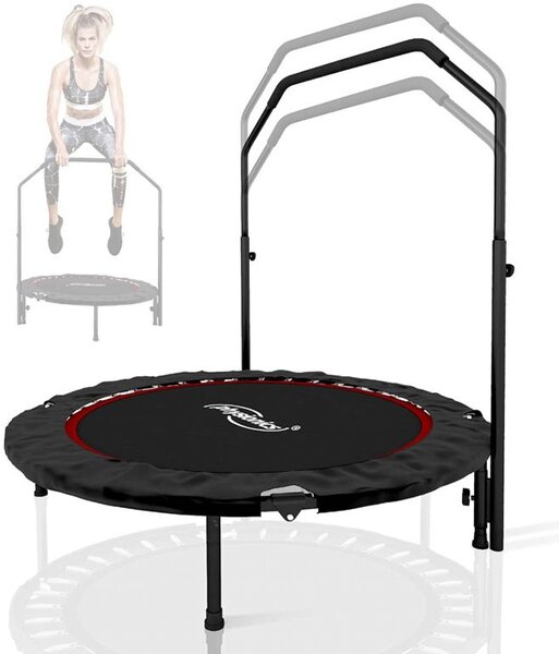 Physionics Fitness trampolína 101 cm, do 150 kg, červená