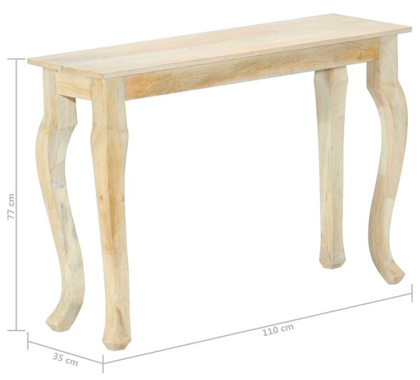 Konzolový stolek 110 x 35 x 77 cm masivní mangovníkové dřevo 282858