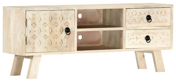 TV stolek 110 x 30 x 44 cm masivní mangovníkové dřevo 282869