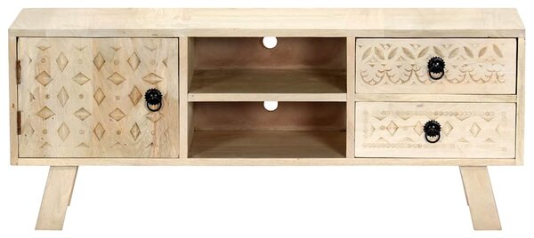 TV stolek 110 x 30 x 44 cm masivní mangovníkové dřevo 282869