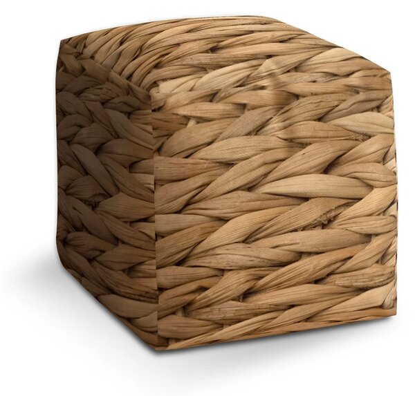 Sablio Taburet Cube Banánové listí 2 - 40x40x40 cm
