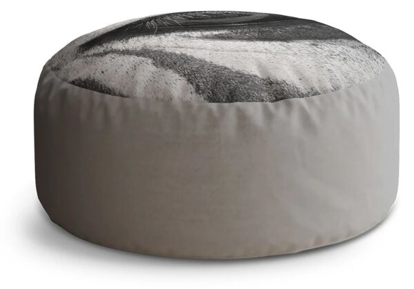 Sablio Taburet Circle Oko zebry: 38x48 cm