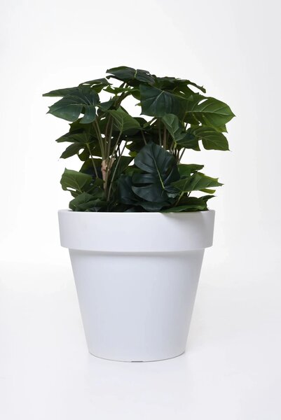 Květináč LEVANTA, plast, výška 43 cm, bílý