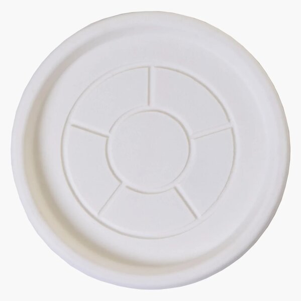 Miska pod květináč PLATO, plast, Ø 22 cm, bílá