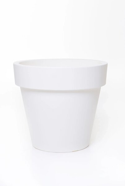 Květináč LEVANTA, plast, výška 43 cm, bílý
