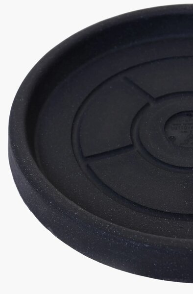 Miska pod květináč PLATO, plast, Ø 22 cm, antracit