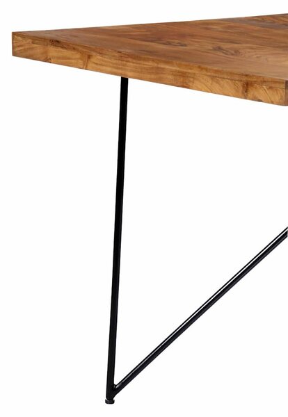 Jídelní stůl 180 x 90 x 76 cm masivní akáciové dřevo 282881