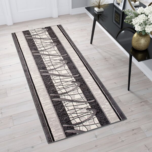 Makro Abra Koberec Běhoun CHEAP 5118B tmavě šedý Rozměr: 120x400 cm