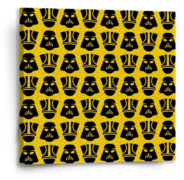 Sablio Obraz Star Wars Stormtroopeři Pattern na žluté - 50x50 cm