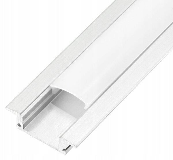 Stříbrný hliníkový profil pro LED pásek 1 m