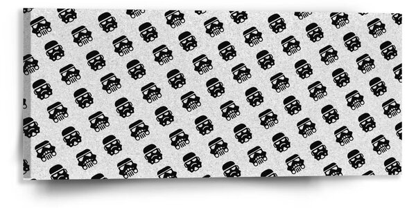 Sablio Obraz Star Wars Stormtrooper Pattern šikmý - 110x50 cm