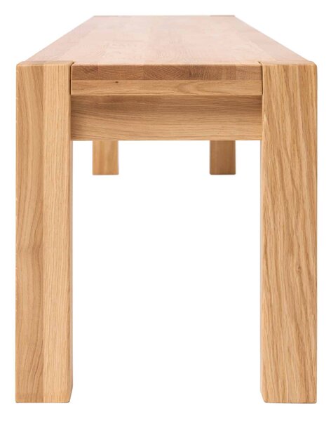 Dubová olejovaná a voskovaná masivní lavice Kobi - 1600x350mm