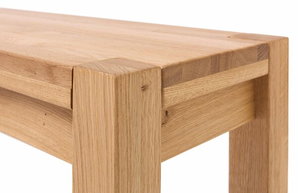 Dubová olejovaná a voskovaná masivní lavice Kobi - 1600x350mm