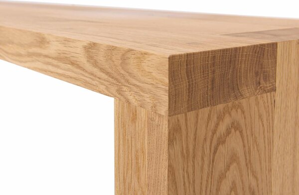 Dubová olejovaná a voskovaná masivní lavice Modern - 1600x350mm