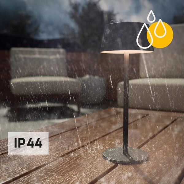LED stolní lampa, s dotykovým ovládáním, 3 W, 150 lm, neutrální bílá, IP44