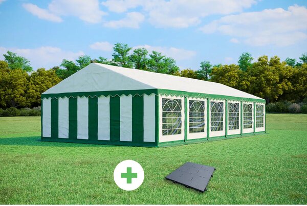 Párty stan 6x12m PREMIUM SET- stan + plastová podlaha barva Bílá