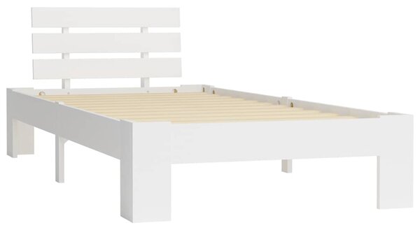 Rám postele bílý masivní borové dřevo 90 x 200 cm 283154