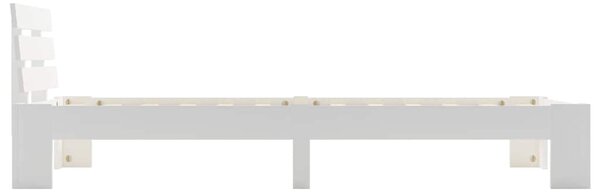Rám postele bílý masivní borové dřevo 90 x 200 cm 283154