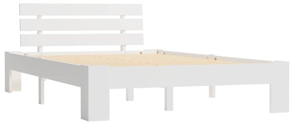 Rám postele bílý masivní borovice 120 x 200 cm 283156