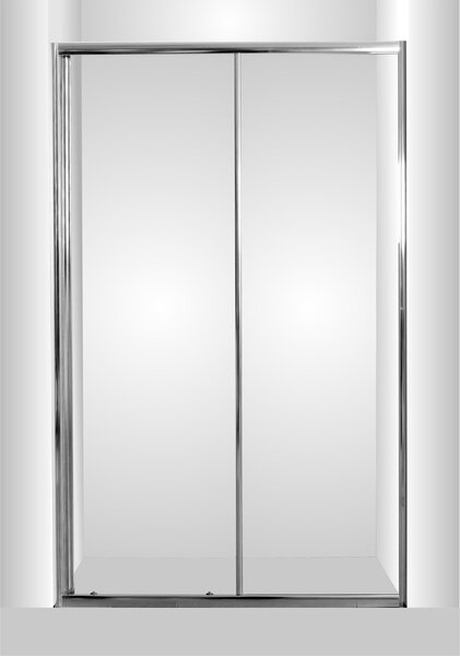 Olsen Spa Sprchové dveře do niky SMART - SELVA, Barva rámu zástěny - Hliník chrom, Provedení - Univerzální, Výplň - Grape bezpečnostní sklo - 4 / 6 mm, Šíře - 100 cm (OLBSEL10CGBV)