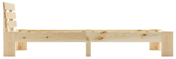 Rám postele masivní borové dřevo 100 x 200 cm 283161