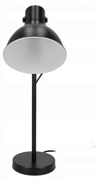 Černá stolní lampa E27, nastavitelná, IP20