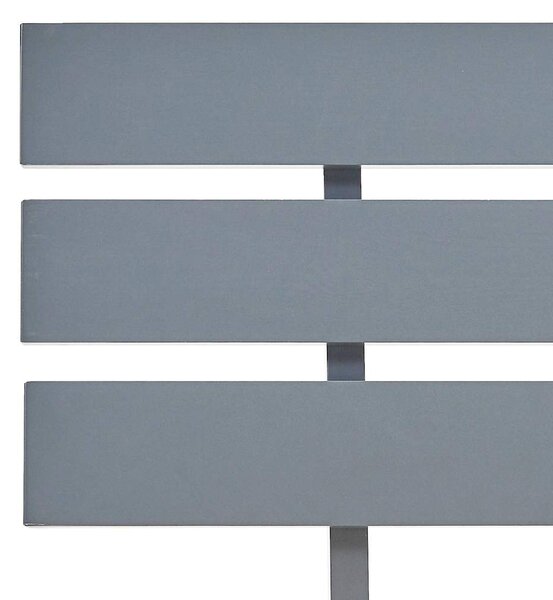 Rám postele šedý masivní borové dřevo 90 x 200 cm 283166