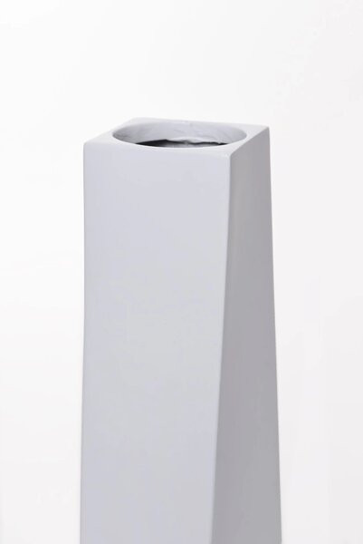 Váza HYDRON, sklolaminát, výška 80 cm, bílý