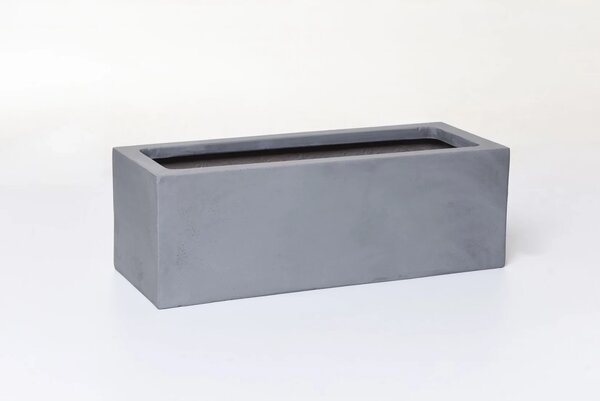 Truhlík FLOBO, sklolaminát, šířka 45 cm, šedá - beton design
